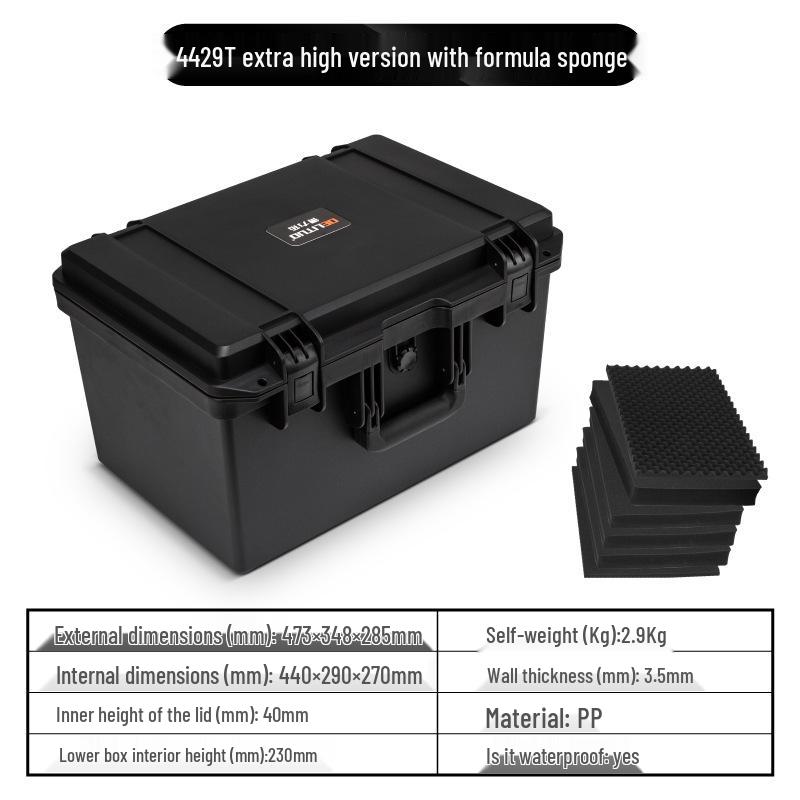 Пластиковый водонепроницаемый ударопрочный защитный бокс для камеры и оборудования