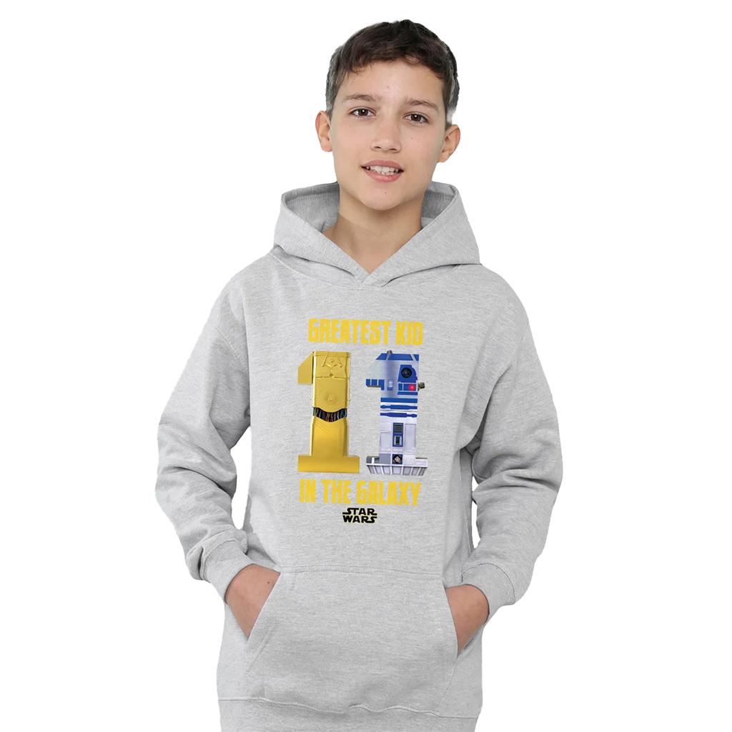 Star Wars Childrens/Kids Greatest Kid C3Po R2D2 Pullover Hoodie
