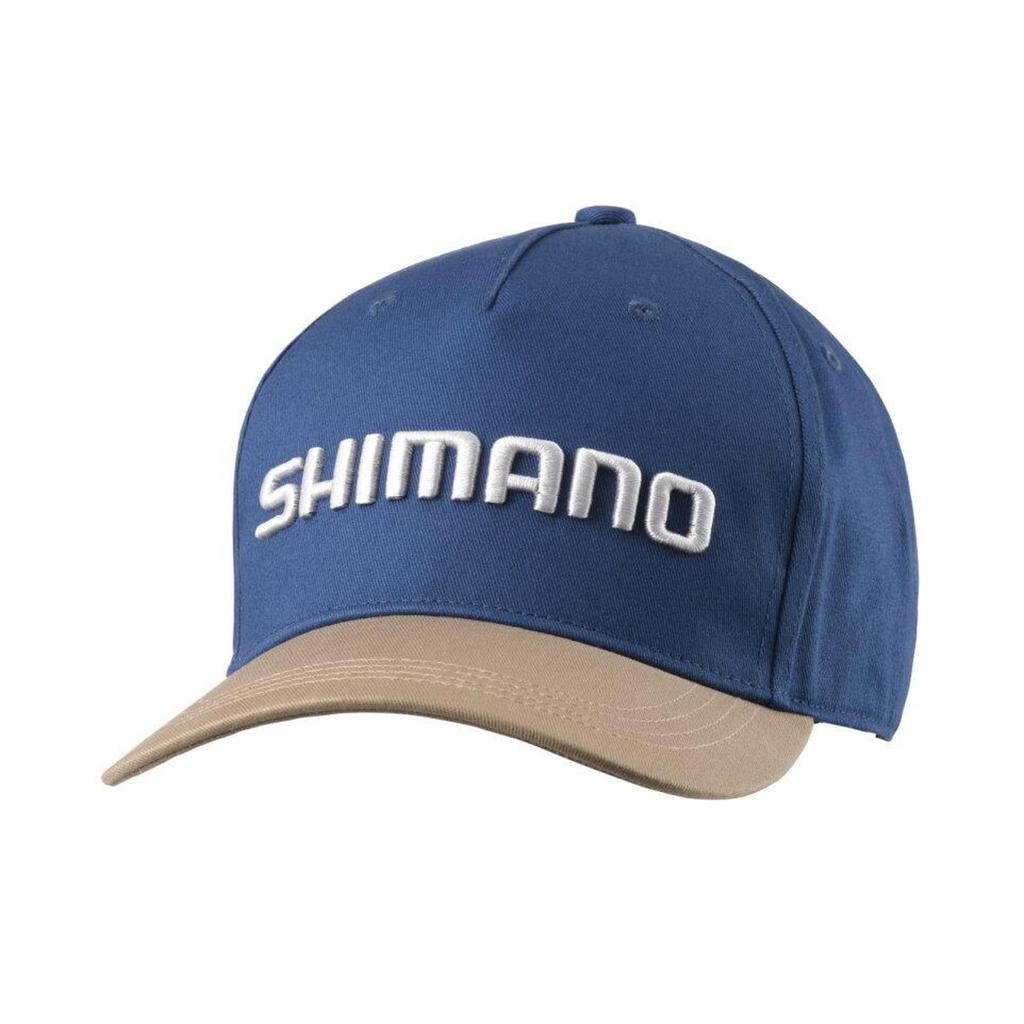 SHIMANO Стандартная кепка M CA-060Y Темно-синий/Бежевый