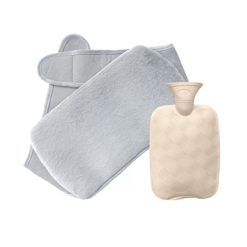 Extra-Large, Large-Capacity 9-Liter Water-Filled Hot Water Bag, Imitation Rabbit Fur, Large Pvc Water-Filled Waist-Protecting Hot Compress Warm Water
