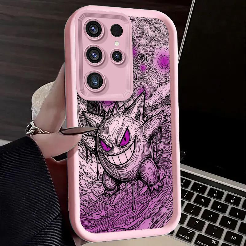 P-Pokemon Gengar Cool Case For Samsung Galaxy S24 S23 S25 Ultra S22 S21 Plus FE A56 A36 A26 A16 A06 A15 A25 A35 A55 5G Cover