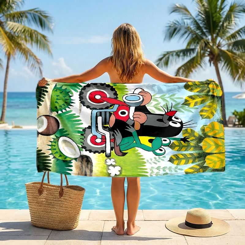 Krtecek Fashion Beach Towel: Ideal for Summer Adventures Soft, absorbent and quick drying suitable for swimming and bathing