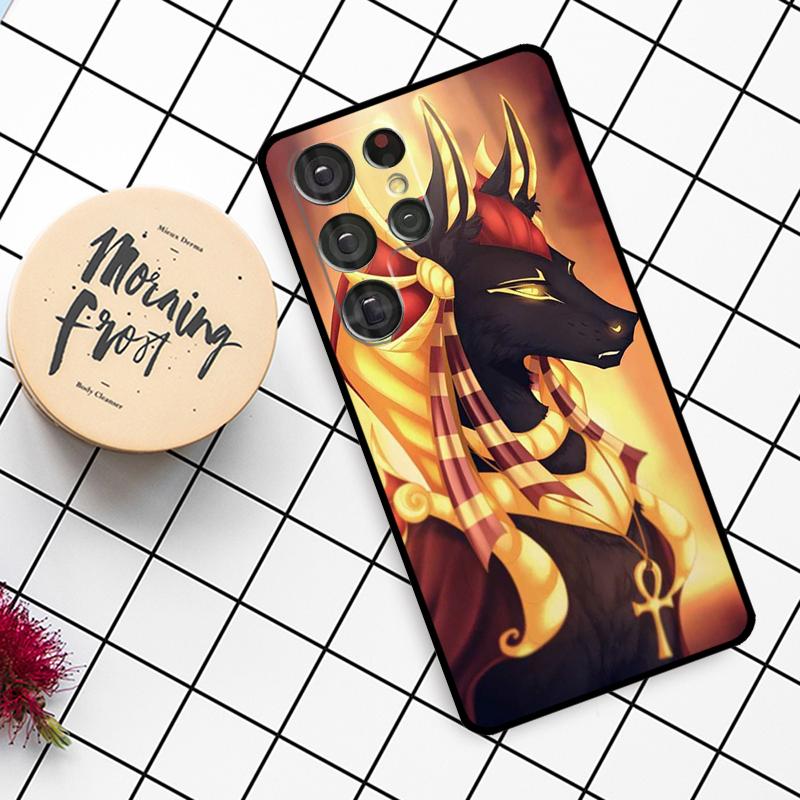 Египет Нефертити Анубис Анх Чехол Для Samsung Galaxy S25 Ultra S23 S22 S21 S20 S24 Ultra S9 S10 Plus S25 FE Чехол Для Телефона