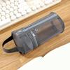 Portable Mesh Pencil Case Simple Stationery Storage Organizer  Back To School