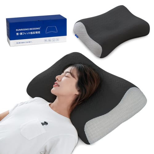 Sunrising Bedding's memory foam pillow, 64cm wide x 40cm deep, provides a comfortable, high-rise pillow for side sleepers, a comfortable fit for your