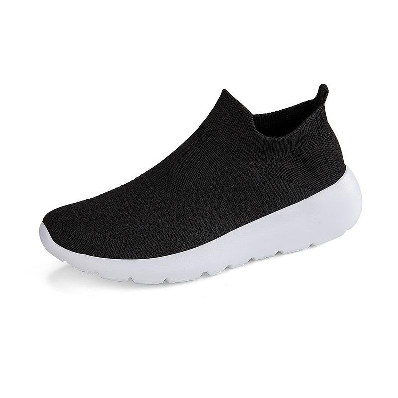 Fashion Women Vulcanized Shoes High Quality Women Sneakers Slip On Flats Shoes Women Loafers Plus Size  Walking Flat