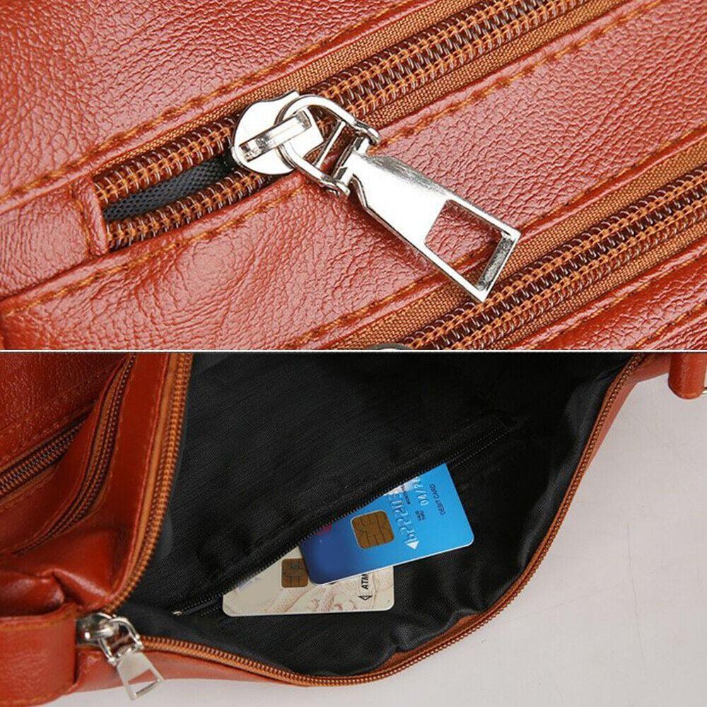 Casual Faux Leathe Womens Shoulder Bags Water Resistant 4 Color Messenger Bag Handbag Womens