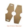 Retail 100 Pieces Necklace Package DIY Double Fold Kraft Paper Label Rectangular Gift Card Label Blank Label 3 Colors