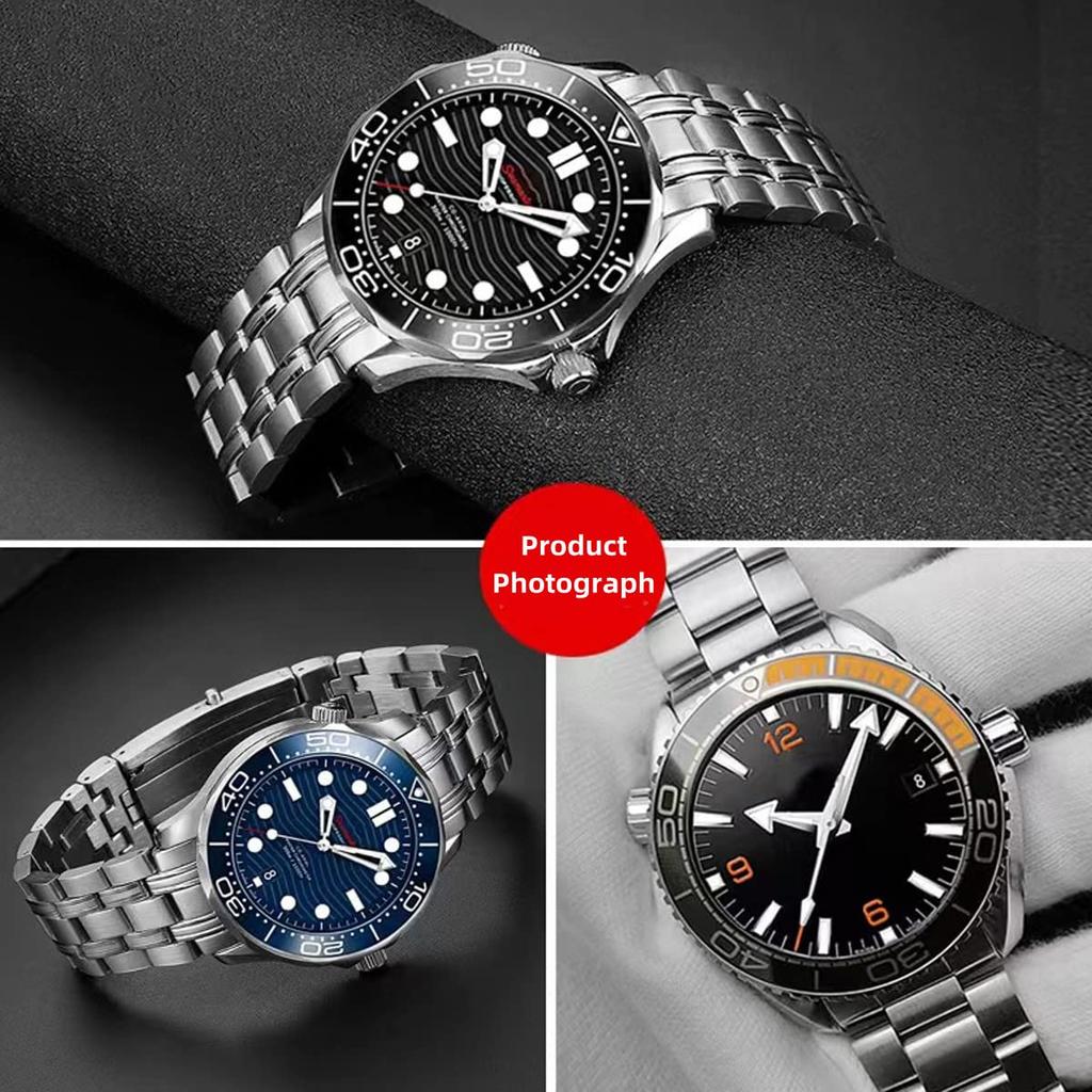 [Nywing] Ремешок для часов OMEGA 20 мм 22 мм SEAMASTER Ремешок для часов Omega Металлический ремешок Нержавеющая сталь Резиновый ремешок Водонепроницаемый D-образная застежка Запасной ремешок W