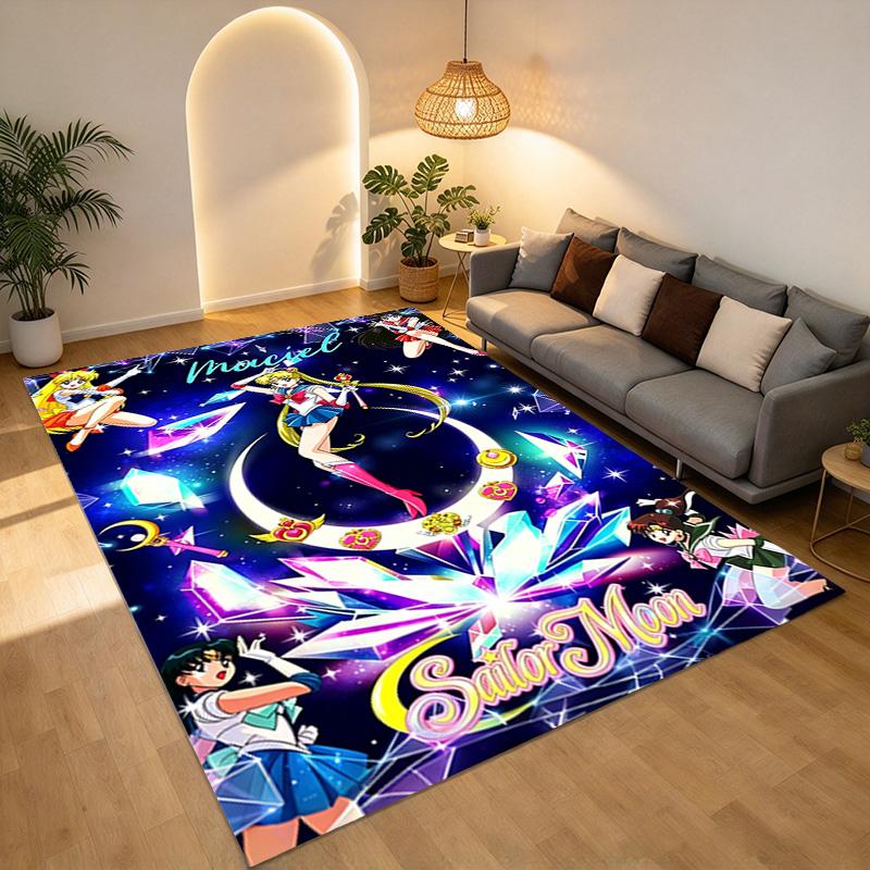 Sailor Moon Living Room Nonslip Area Rug Soft Carpet For Bedroom Game Playroom Sofa Office Home Decor Doormat Christmas Gift C926434