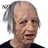Маска Старика для Мероприятий Взрослые Реалистичный Латексный Человек Полная Голова Доступное Отверстие для Глаз с Реалистичными Морщинами Хэллоуин