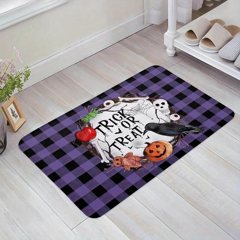 1 шт. Рождественский напольный ковер, коврик для входной двери, декор для двери дома, ковры для ванной комнаты, прихожей, спальни, гостиной, нескользящий коврик для ног