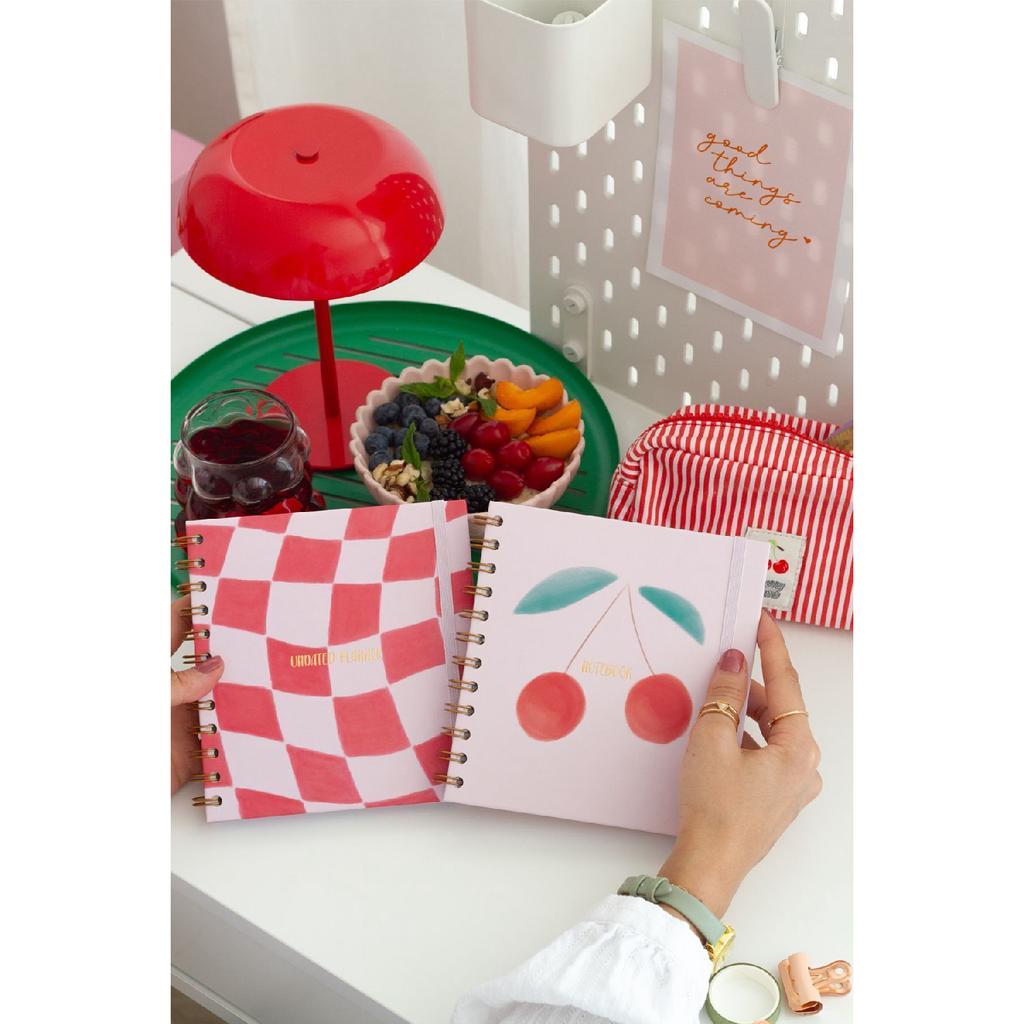 Квадратный набор 15x15 см из 2 спиральных ежедневников на неопределенный срок и блокнота Rainbow