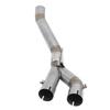 Motorcycle Exhaust Mid Pipe Stainless Steel Catalyst Middle Link Pipe for MT‑10 SP FZ‑10 2022 to 2023