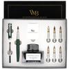 Wordsworth Black Calligraphy Pen Gift Ink 6 Ink Ink Refill 6 Replacement Premium Smooth Writing Pen & Set, Bottle, Cartridges, Converter, Nibs,