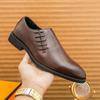 Мода Мужская Мода Туфли Дерби Заостренные Черные Коричневые Европейские Американские Деловые Брендовые Туфли Президентские Социальные Туфли Размеры 38-46