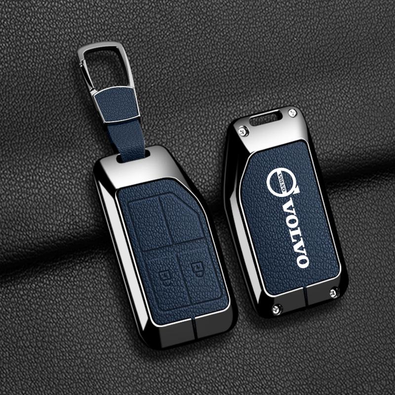 Zine Alloy Car Key Case Cover Shell Holder For Volvo FH16 RC FM EVRO 6 fh CARGO 555 FM Heavy Truck Remote Protection Accessories