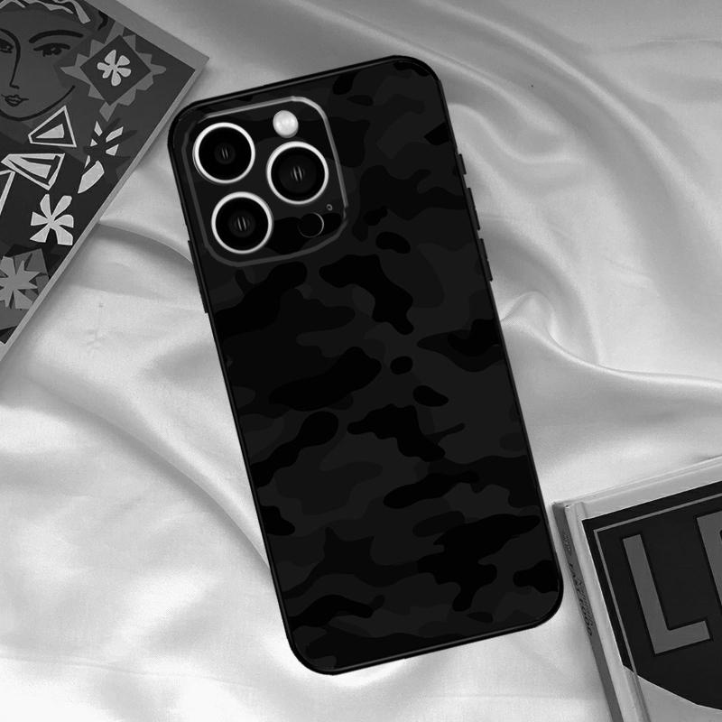 Чехол для телефона Камуфляж Ночная Тьма Военный Камуфляж Для iPhone 15 14 12 11 13 16 17 Pro Max 15 16 Plus 13 Mini 16e 17 Air Funda Чехол
