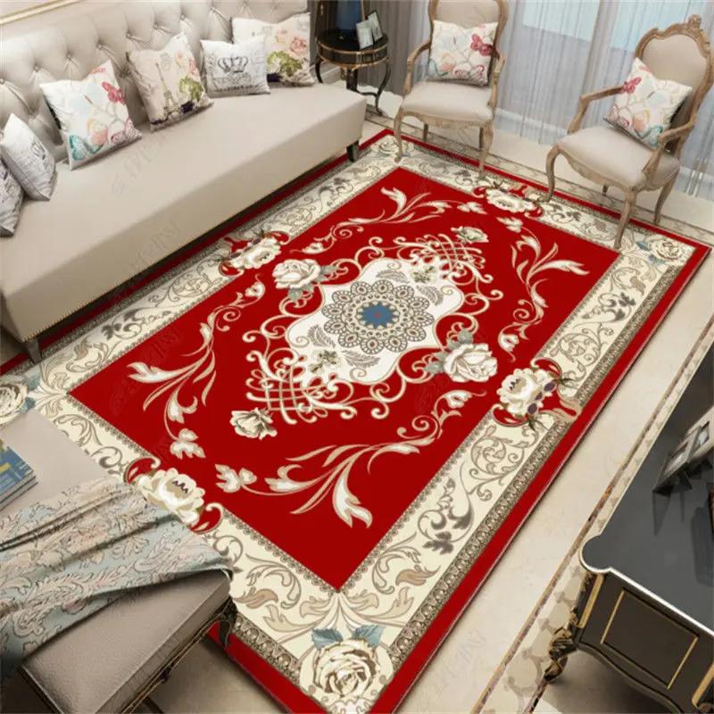 European Style Carpet Living Room Large Area Rugs Bedroom Bedside Mat Home Porch Entry Doormat Alfombras Para La Sala Moderna