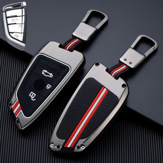 Alloy Silicone Car Key Fob Case Cover For BMW 2 3 5 6 7 M5 X1 X2 X3 X4 X5 X5M X6