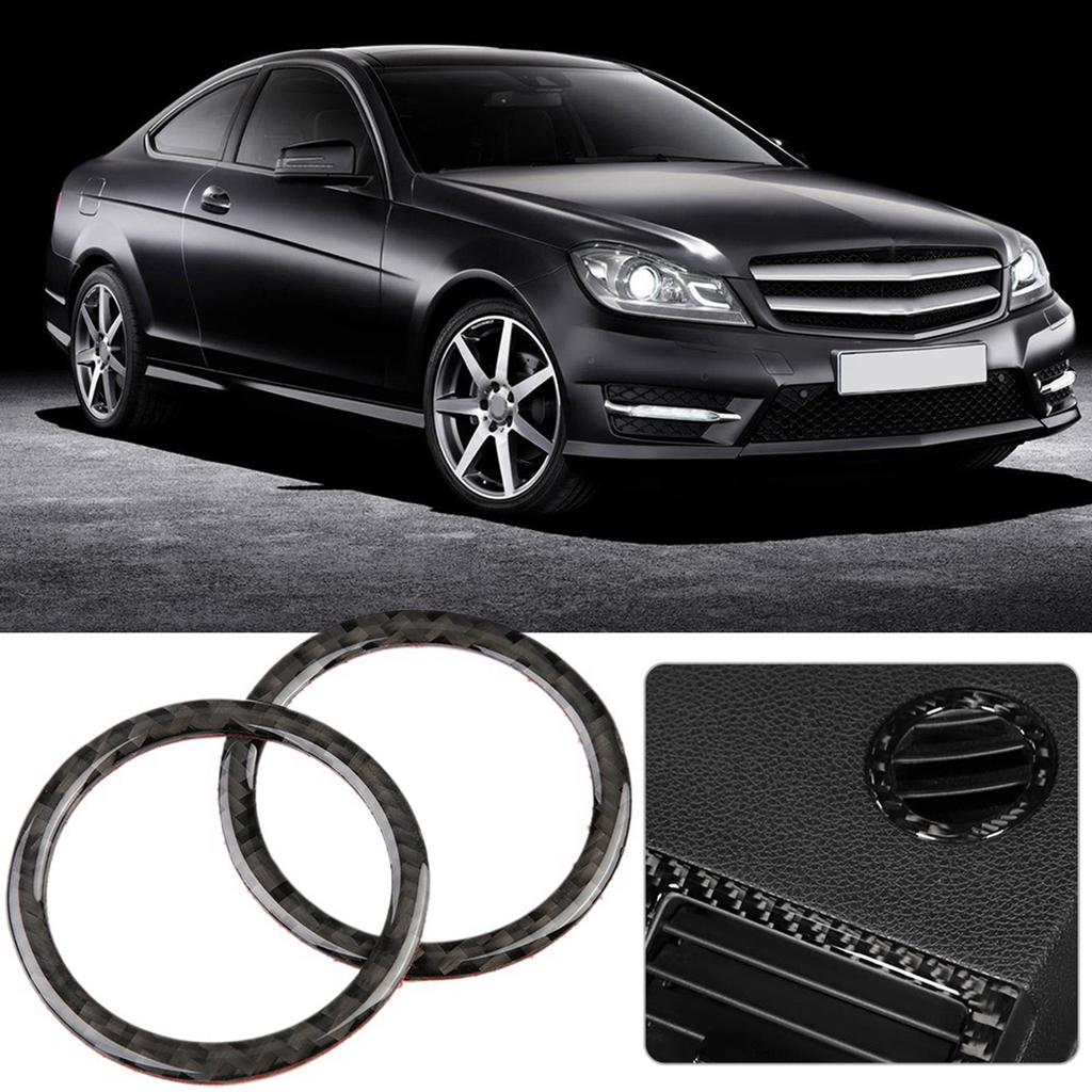 2pcs Air Condition Vent Outlet Ring Decoration Trim Cover for C Class W204 11 13