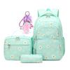 Children's Fashion Backpack Set Primary Princess Kids Floral Print Cute Backpack Travel School Bags For Teenage Girl Bagpack