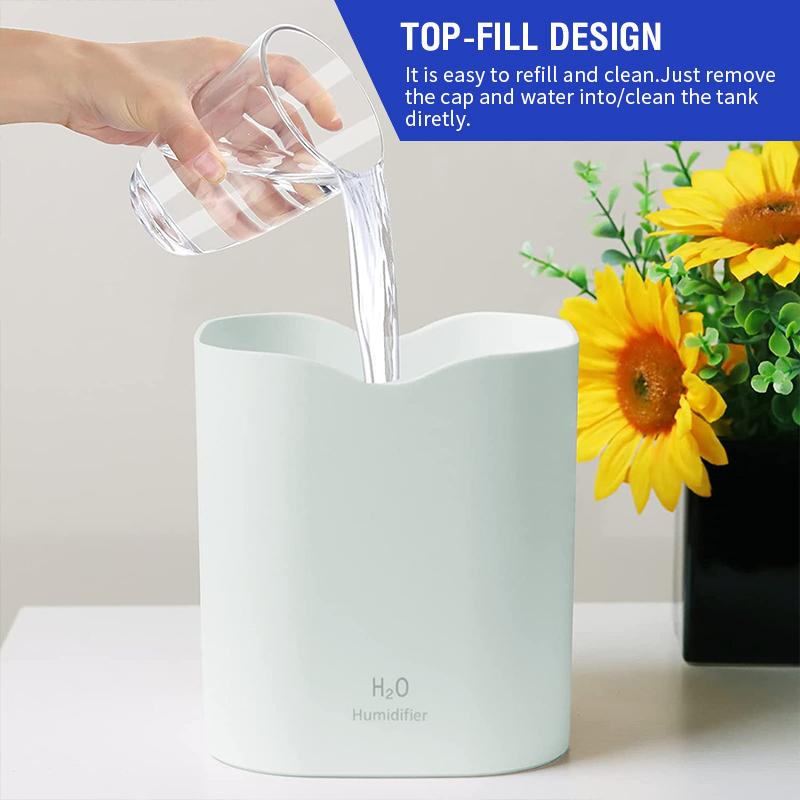 2200ml Double Spray Air Humidifier Essential Oil Diffuser Ultrasonic Air Diffuser Electric Aroma Diffuser Humidifier Air