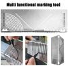 90° стальной гибкий угловой дуговой маркировочный инструмент регулируемый линейный дуговой разметочный инструмент двойного назначения для строительства 20-65 мм, 20-80 мм