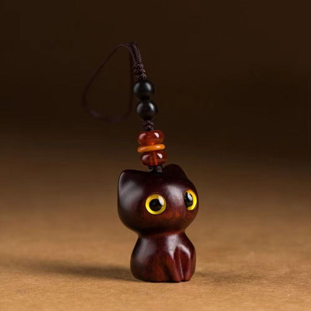 Wood Material Wood Car Keyring Sandalwood Scent DIY Keychain Components New Sandalwood Key Chains