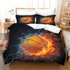 Sports Department Basketball Football Quilt Cover Bedding 3D Printing Three-Piece Set