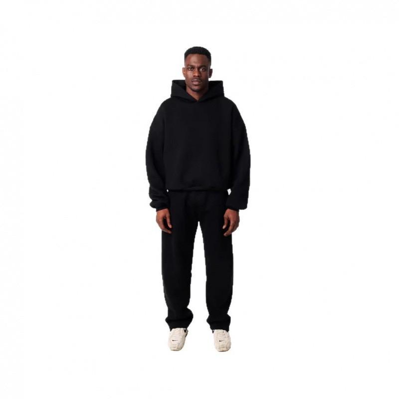Unisex Vintage Casual Hoodie Jogger Set Lightweight Cotton Blend 2025 Streetwear Outfit
