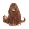 Toy Doll Head Wig Mesh Cloth Blunt Bangs Long Fake Hair for DIY Simulation Doll Modeling Light