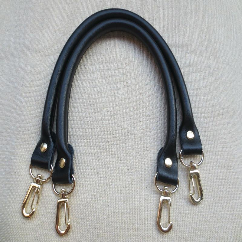 2 шт. Кожаный ремешок для женской сумки Однотонный Замена DIY Портабельный ремень Металлическая пряжка Аксессуары для сумки Ручки для ручной сумки 40 см