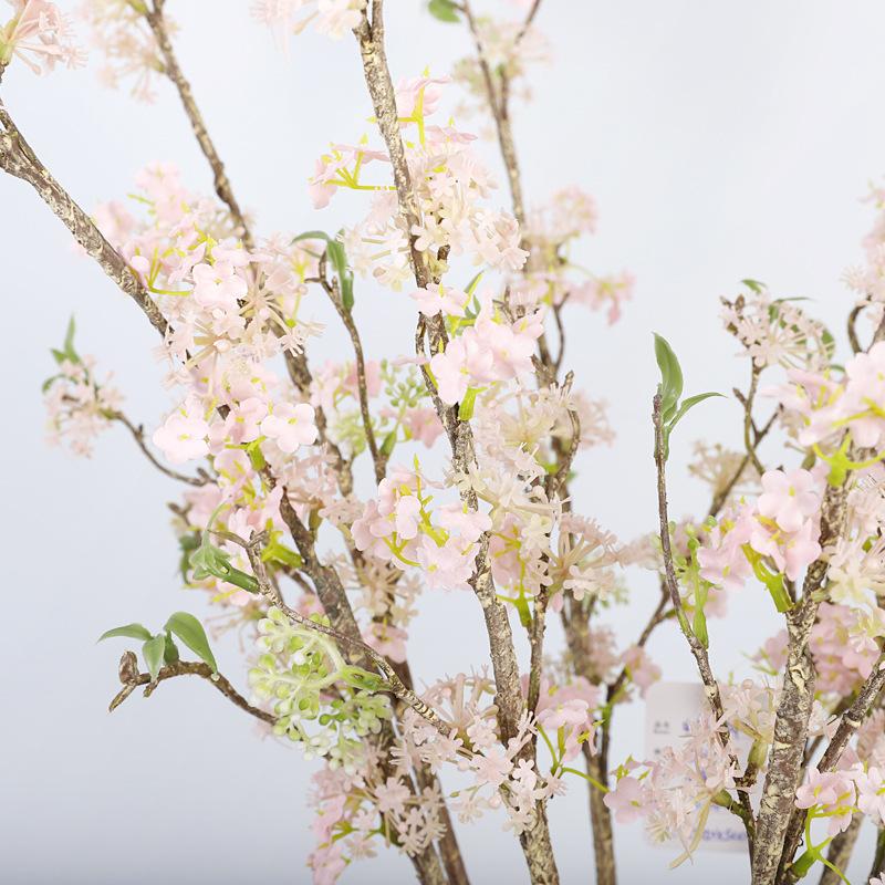 Simulation snow willow, snow spring flower fake bouquet high-end ornament decoration peach blossom simulation flower
