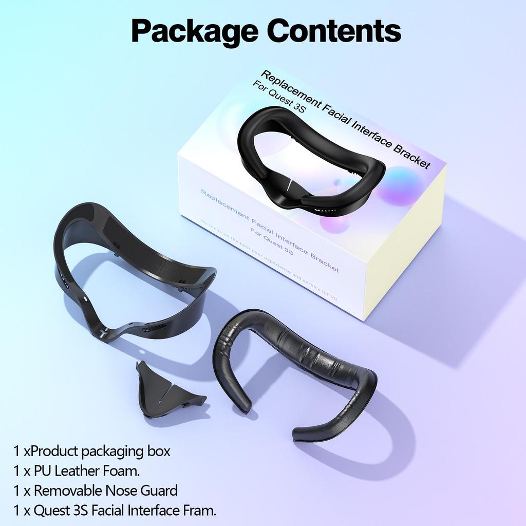 Комплект сменных масок для глаз и лица с защитой от света для Meta Quest 3S