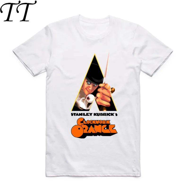2026 Summer Fashion Men Print Stanley Kubrick's Clockwork Orange T-shirt O-Neck Short Sleeve Alex Malcolm McDowell Tee T shirt