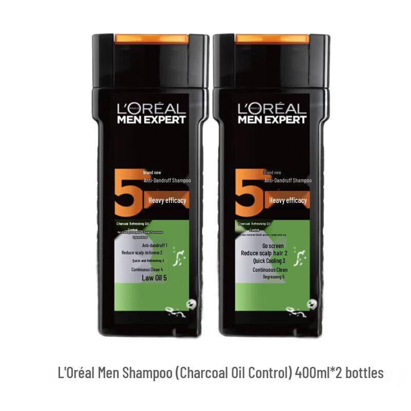 L'Oréal Men Expert Шампунь от перхоти Угольный Свежесть (2x400 мл)