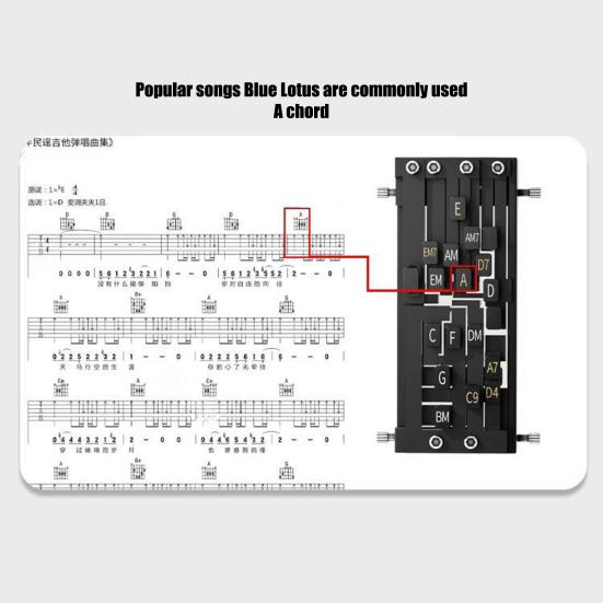 Guitar Aid Chords Trainer Guitar Assisted Tool Система обучения для начинающих взрослых и