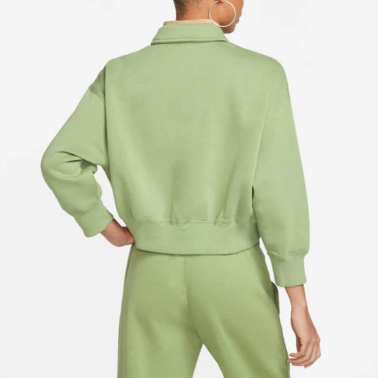 Nike Однотонная рубашка поло с длинным рукавом, женские топы Matcha DQ5868-334