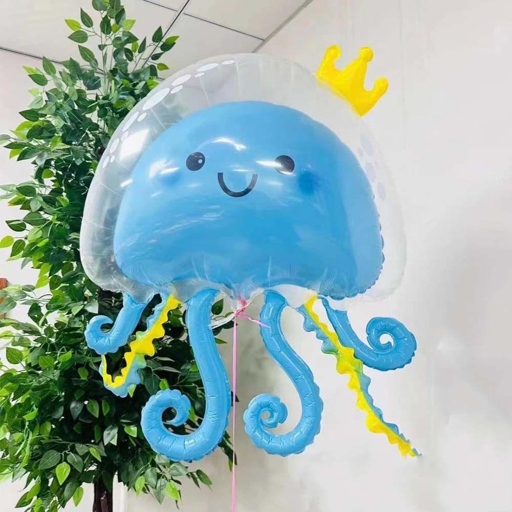 Double-layer Crown Jellyfish Floating Balloon Cute Birthday Party Decor Baby Shower