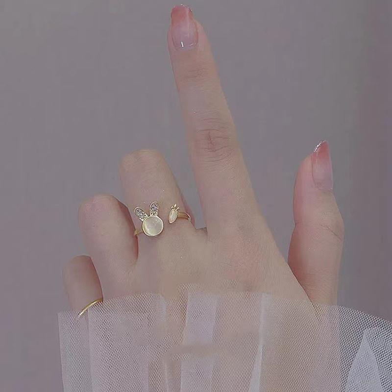 Блестящие кольца-бабочки для женщин и девочек, минималистичное регулируемое кольцо AVE