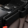 Black PU Leather Right Car Seat Gap Catcher Crevice Filler Storage Box Organizer