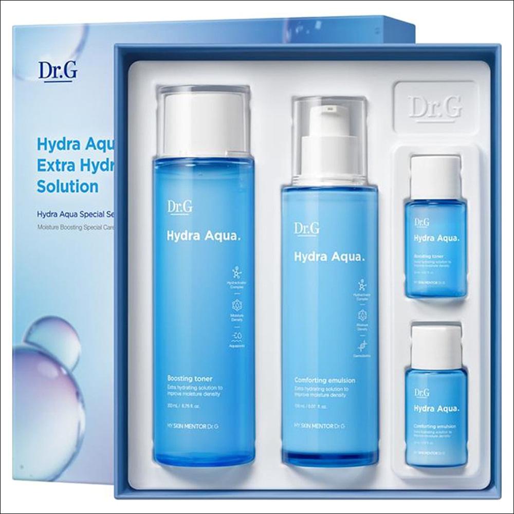 Dr.G Набор Hydra Aqua Skin Care из 2 предметов (Тонер 200 мл + Эмульсия 150 мл / Включает Тонер 20 мл + Эмульсию 20 мл Дорожные версии)