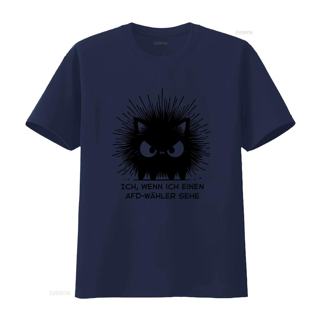 Anti Afd Katze T Shirt Ich Wenn Einen Wähler Sehe Protest Demo Gegen Rechts Nazis Fckafd Noafd Deutschland 484Apt2 vintage