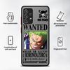 Чехол One Piece Luffy для Samsung Galaxy A54 A35 A16 A15 A34 A36 A53 A14 A23 A56 A55 A17 A52 A52S A72 A73 A33 Чехол для телефона