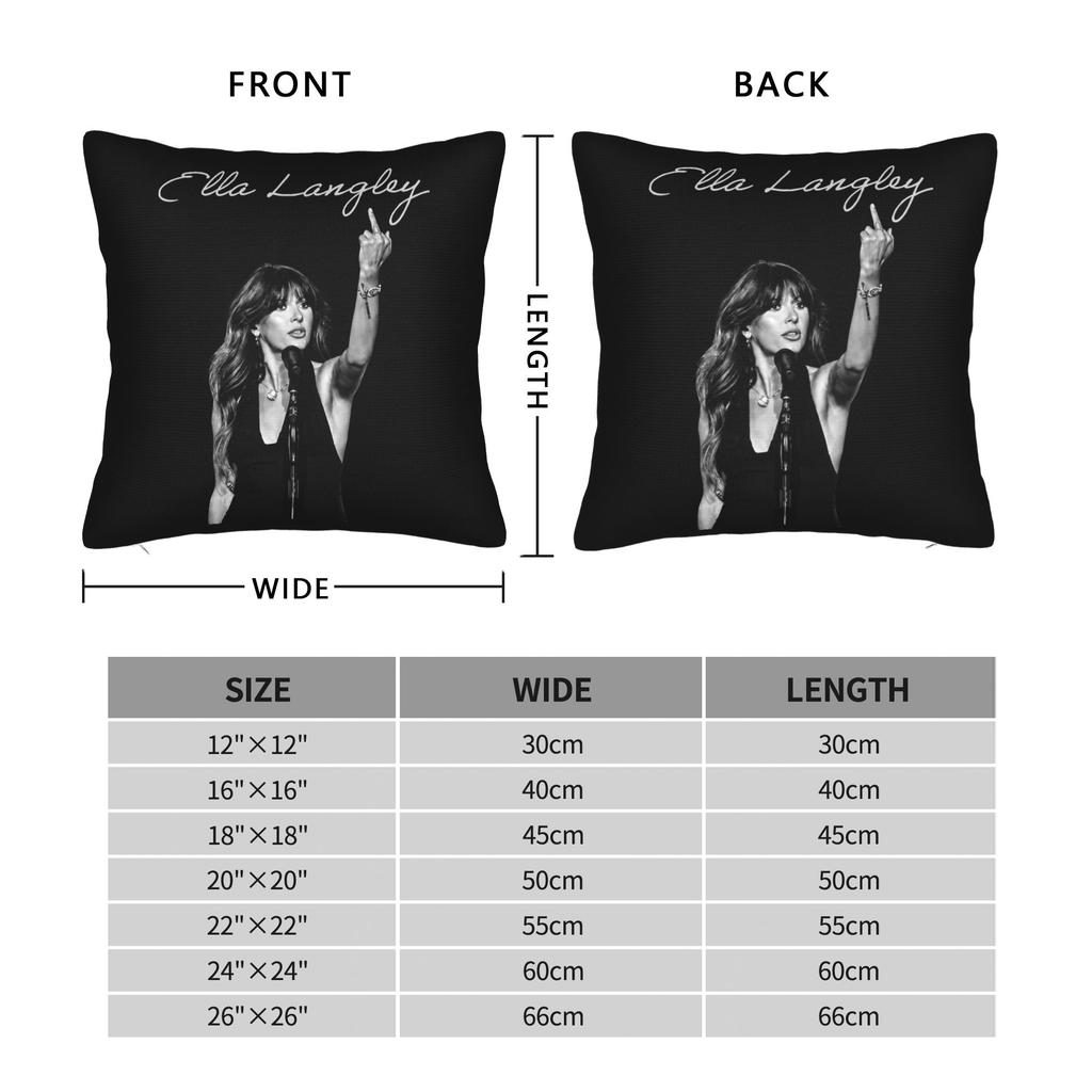 Ella Langley The Dandelion Tour Pillowcase Printing Polyester Cushion Cover Gift Pillow Case Cover Home Square 18''