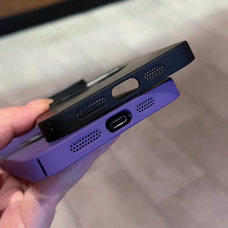 Применимо к iPhone17 без метки магнитное всасывание ПК чехол для мобильного телефона Apple 16Pro однотонный всесторонний чехол для объектива
