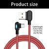 Высокопрочный USB C кабель 90 градусов, усиленная нейлоновая оплетка, поддержка быстрой зарядки, идеален для игр и повседневного использования