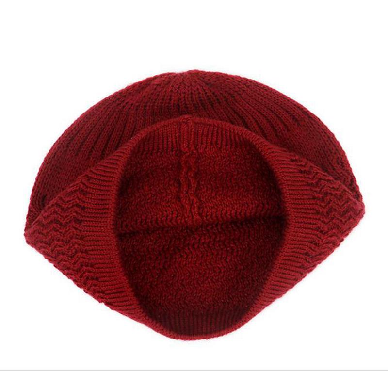 Повседневные вязаные мусульманские мужские молитвенные шапки зимние теплые шапки исламский Рамадан