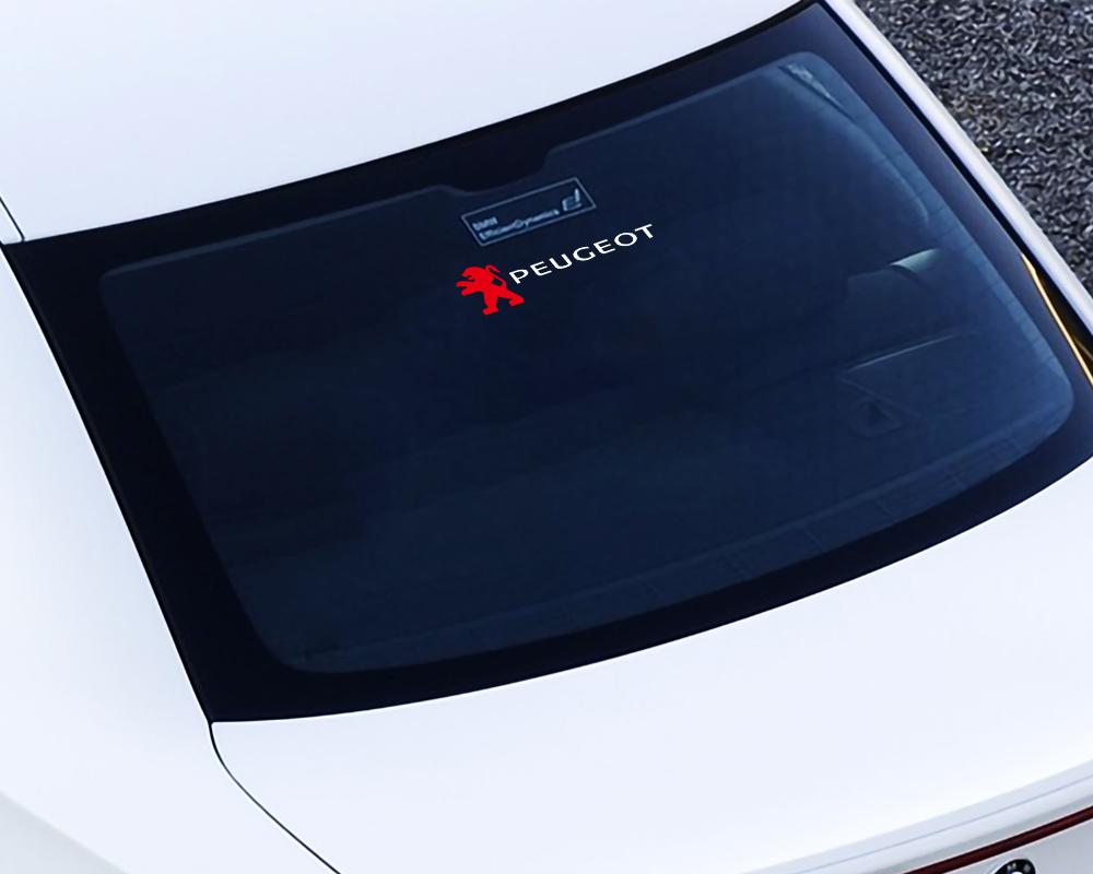 2pcs PVC Car Door Body Trunk Windshield Decoration Stickers For Peugeot 206 3008 308 307 106 407 208 207 107 2008 508 408 5008